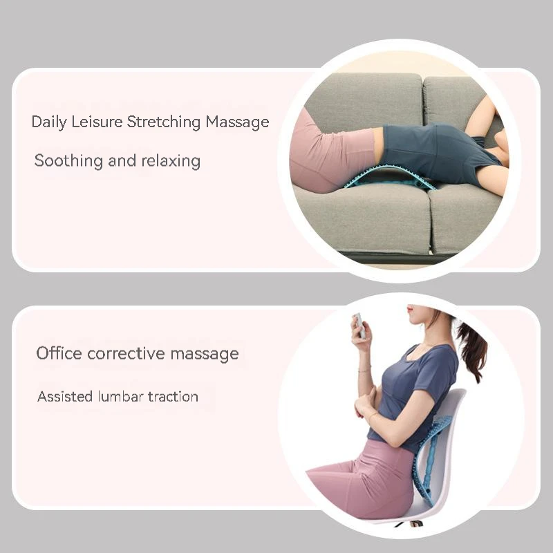 Back Messager Backstretcher Pijat Lombar Massagegerat Waist Massager Lumbar Stretching Equipment Back Lumbar Stretcher Device