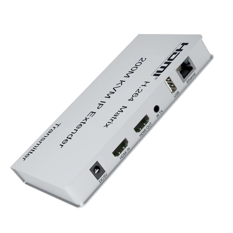 H.264 HDMI KVM Extender Over IP RJ45 Ethernet Network HDMI KVM Extender 200M by UTP/STP Ethernet CAT6 Support USB Keyboard Mouse
