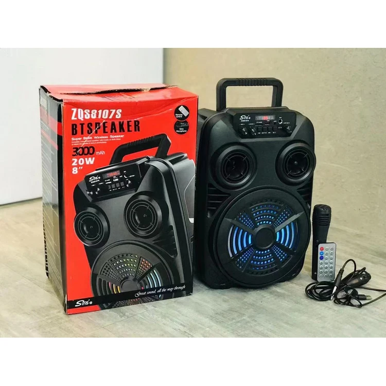 zqs8107s Top Seller Speaker ZQS 8 Inch Small Subwoofer Speaker With Colorful Lights