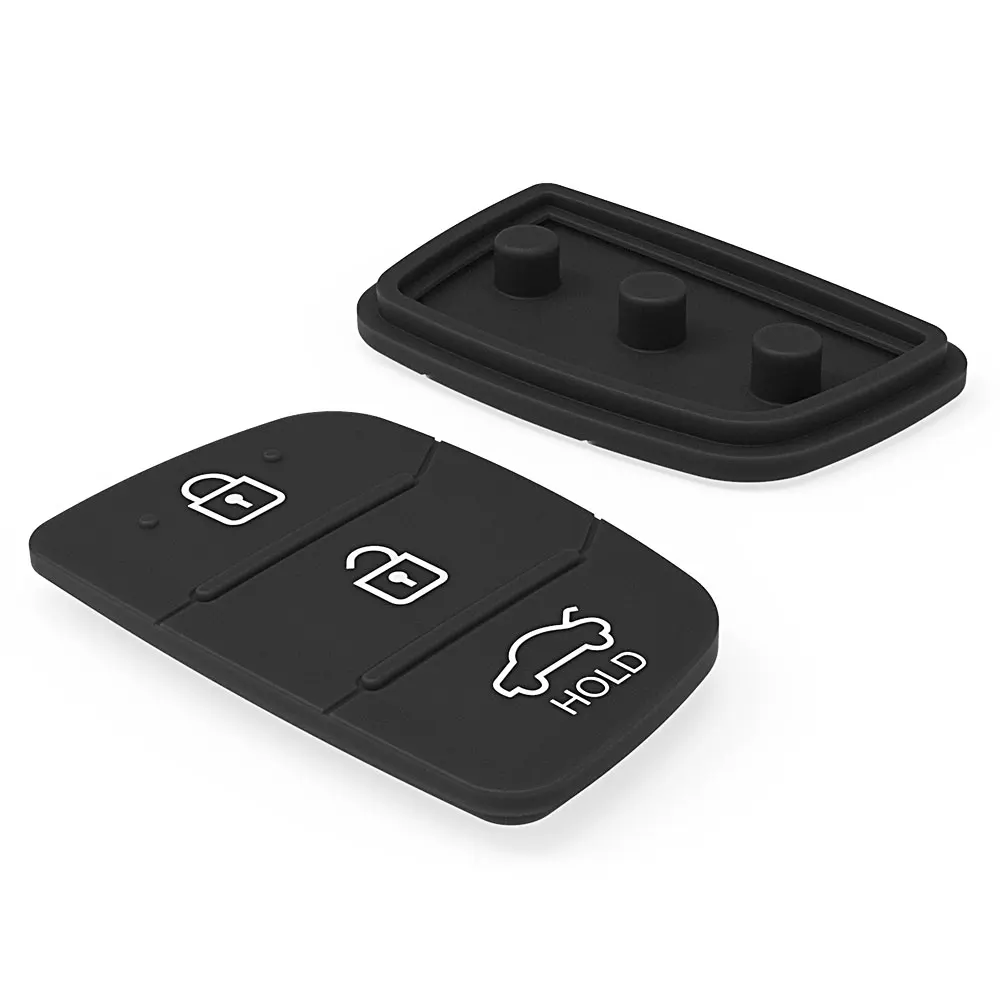 Car Key Silicone Button Pads Remote Key Case Rubber Button Pad Suitable for Kia K2 K5 Hyundai ix35 Mistra Santa Fe Elantra