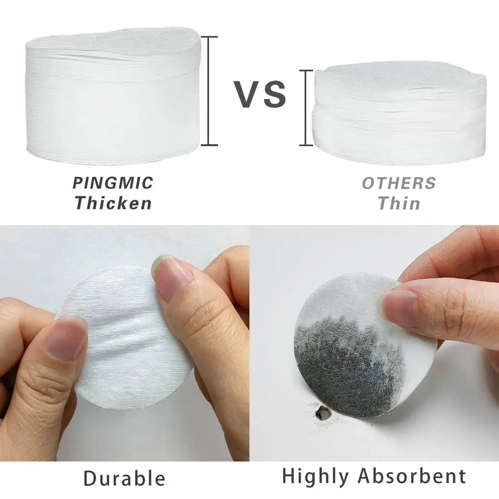 600pcs Highly Absorbent Gun Cleaning Cloths Lint Free Gun Cleaning Patches with Plastic Case