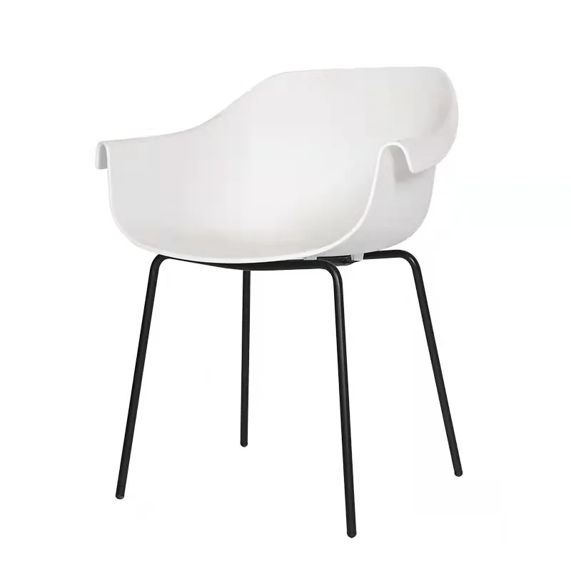 simple PP metal frame hotel dining chairs nordic hotel design chairs