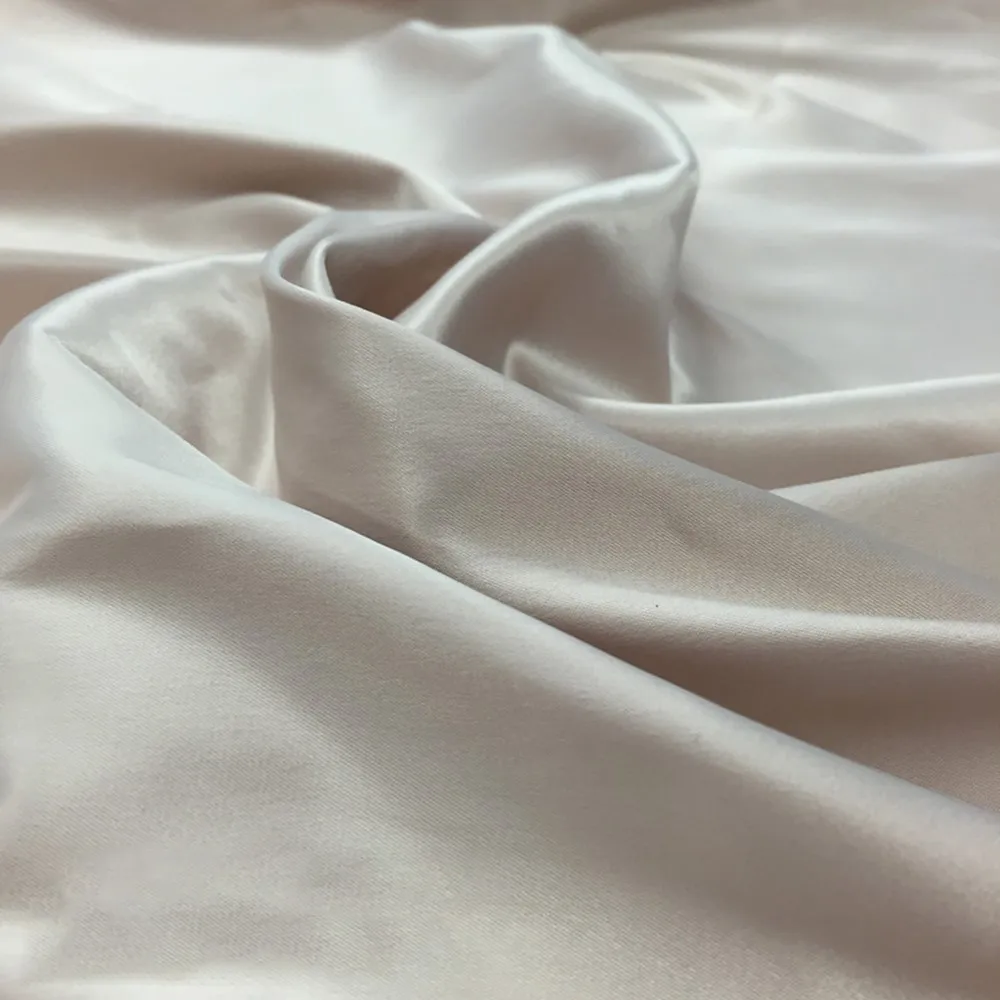 90 Polyester 10 Spandex Stretch Knit Fabric High Quality Silky Soft and Smooth Shiny Dress Fabric