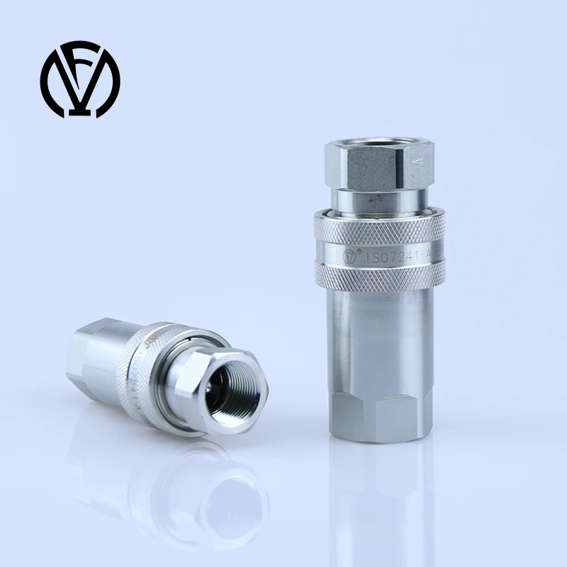 ISO7241-A hydraulic quick connectors  1/2 BSP NPT  Carbon Steel hydraulic quick coupler
