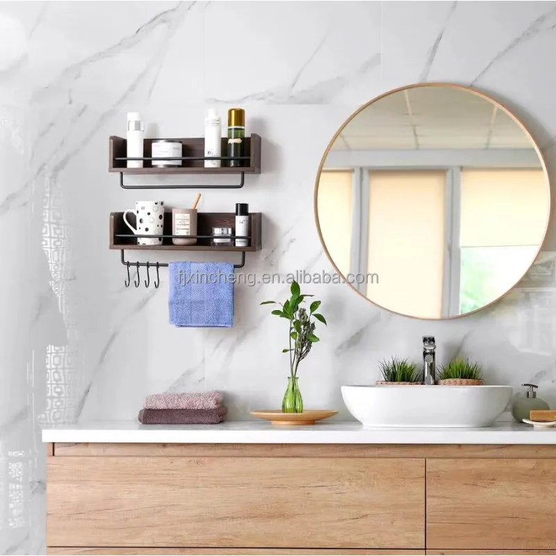 restaurant wall mounted floating shelves