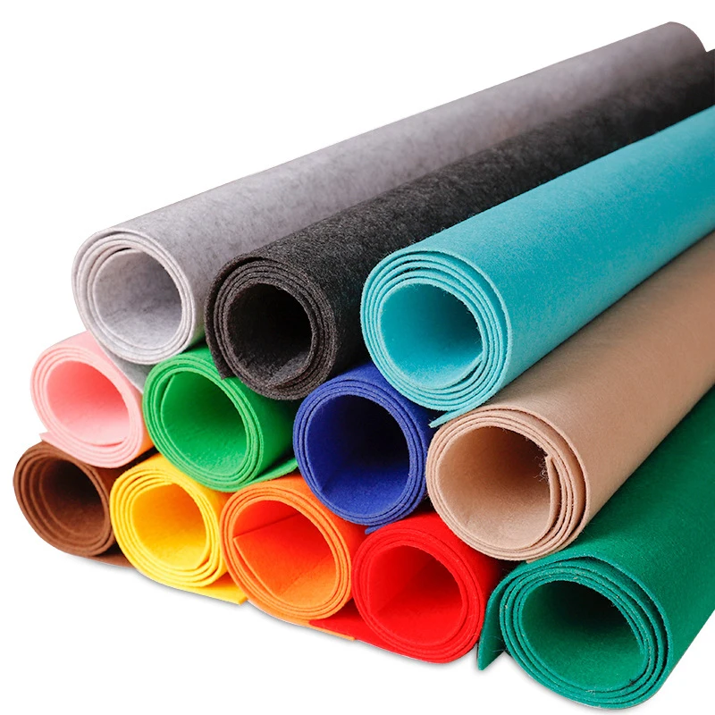 Polyester Fiber Felt Cheap Custom Non-Woven Chemical Fiber Fabric Industrial Felt 100% Polyester Non-toxic Fiber Felt