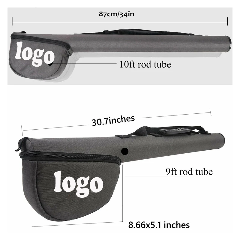 Hard Shell Fishing Rod Bag Pc Multi-Functional Waterproof Fishing Rod Case Gear Bag