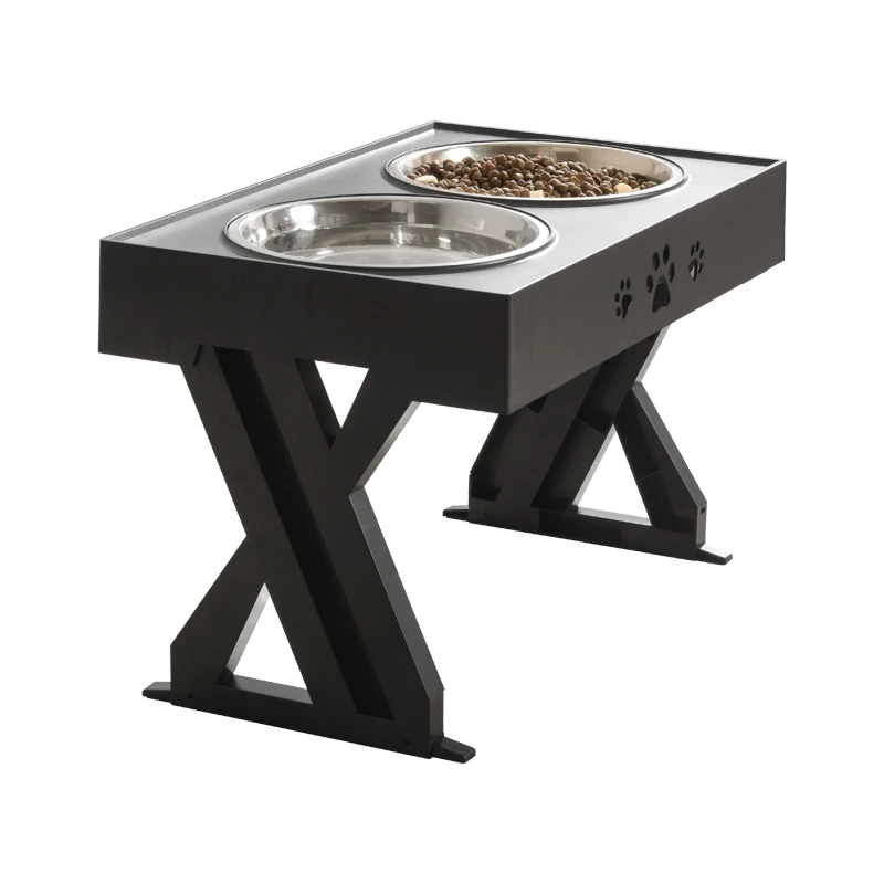 Original factory adjustable height plastic pet bowl