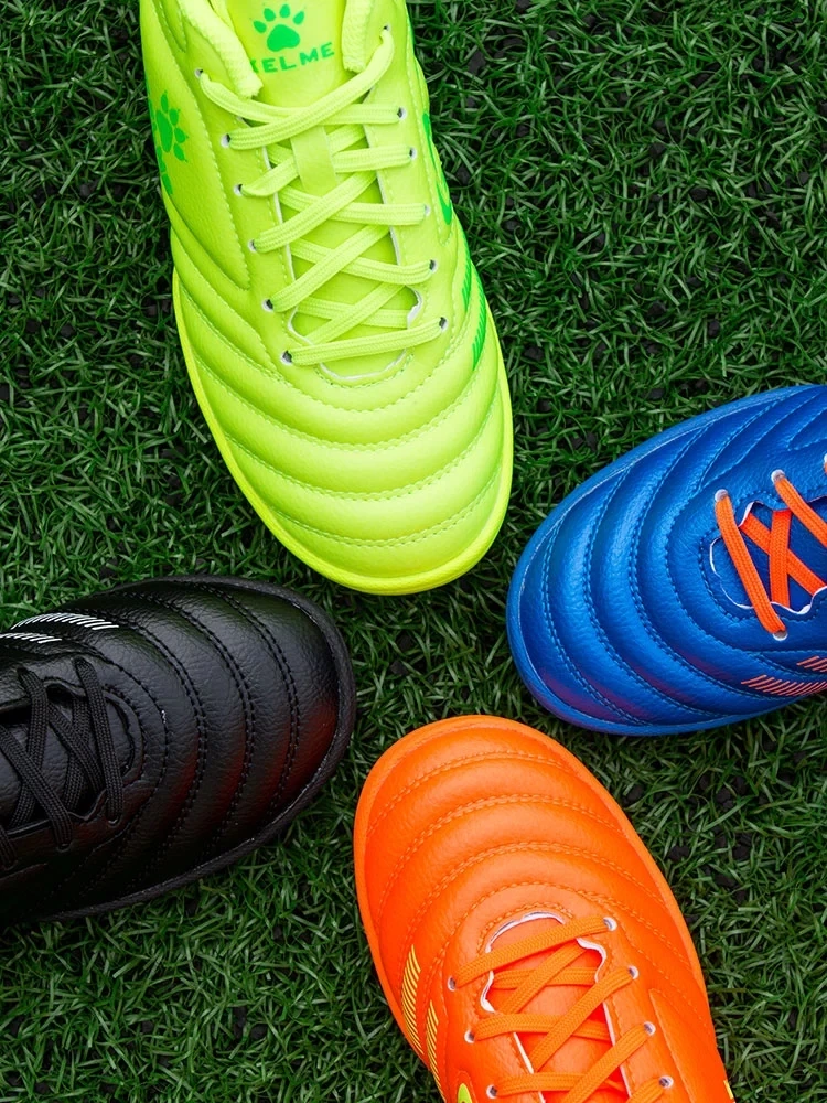 Детская футбольная обувь KELME футбольные бутсы оригинальные детские белые профессиональные