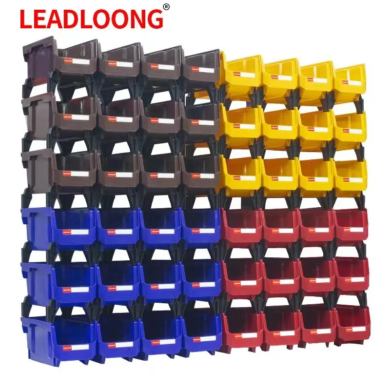 Warehouse Nestable Stackable Plastic Spare Parts Storage Bin