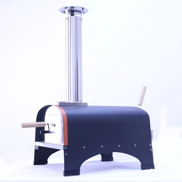 High Capacity Portable Pizza Cooker Wood Charcoal Burning Pellet Pizza Maker  Cooking Grills Outdoor Wood Fired Pizza Oven
