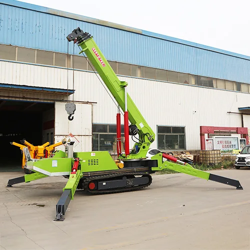 Flexible 8 Ton Mini Spider Crane Micro Telescopic Crawler Crane Lift Spider Crane For Sale
