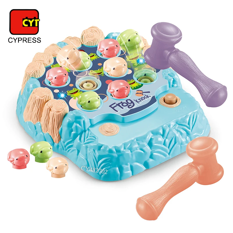 Educational Toys Interactive Whack A Mole Game Early Developmental Toy With Light And Sound For Kids