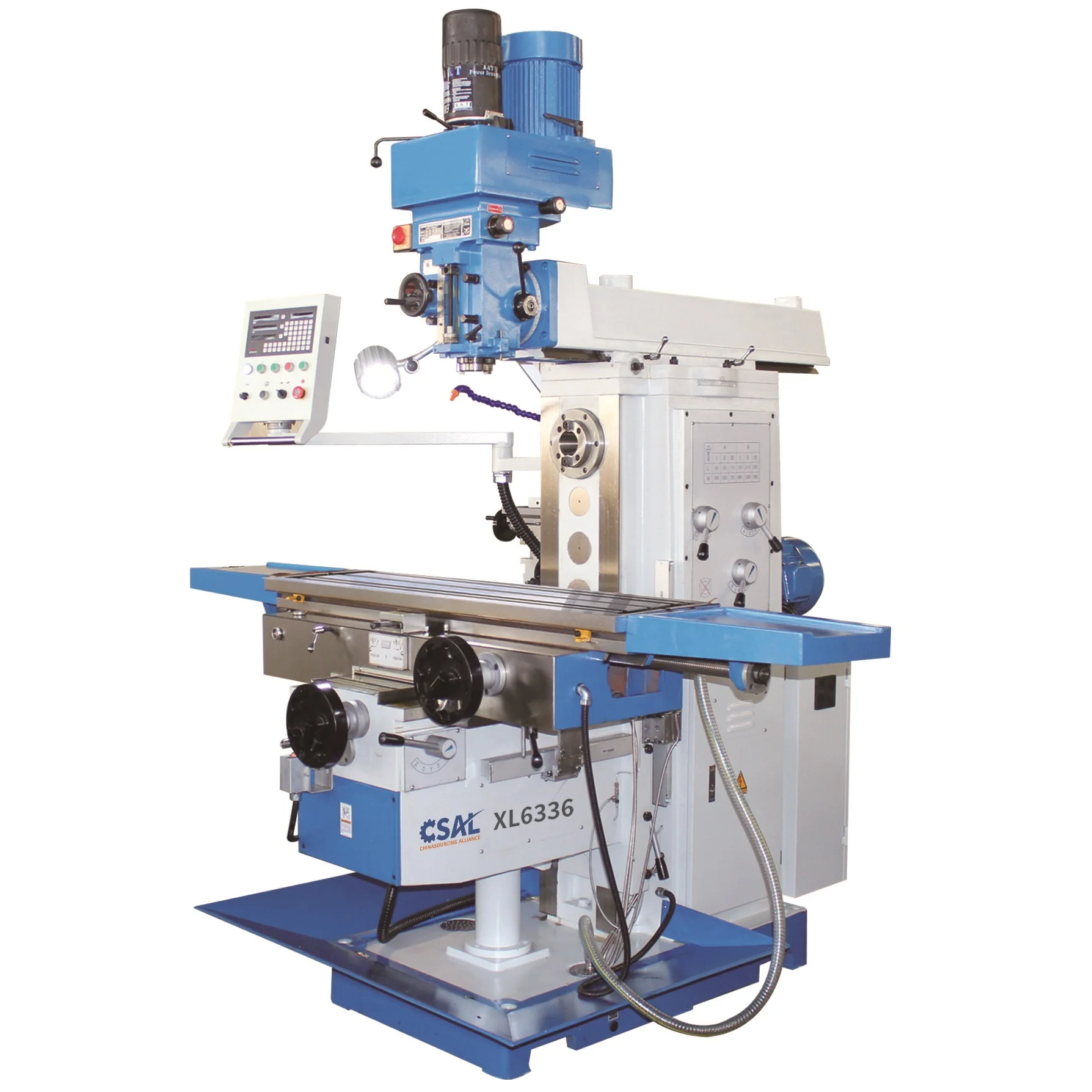 XL6336CL Universal Turret Milling Machine Motor 3 Axis Cnc Milling Machine Provided Energy Saving Metal Working Milling Machine