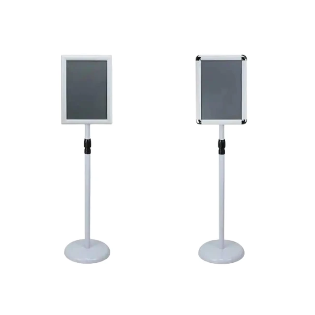 High Quality Advertisement Metal Display Easel Stand Poster Advertising Sign Board With Snap Aluminum Frame