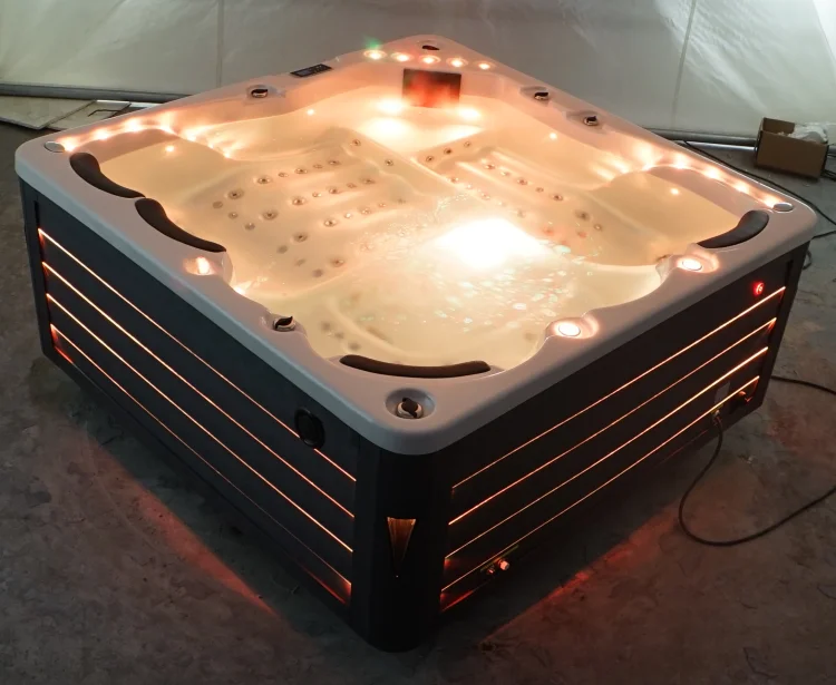 Wholesale 6 Persons Used Quality Luxury Acrylic Hot Tub Outdoor Spa For Backyard With Comfort Lounge Seating