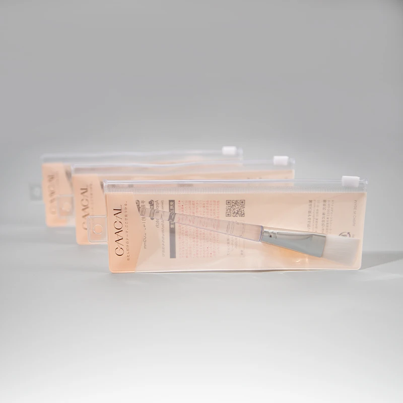 New style hot selling high quality plastic zip bag customized size logo eva pouch eyebrow pencil pvc bags with zippers