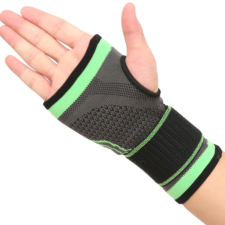 
Aolikes elastic fitness wrist protector with bandage wrist sleeve brace 