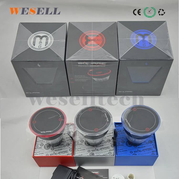 
in stock!!!Square electronic shisha e hookah square ehead 