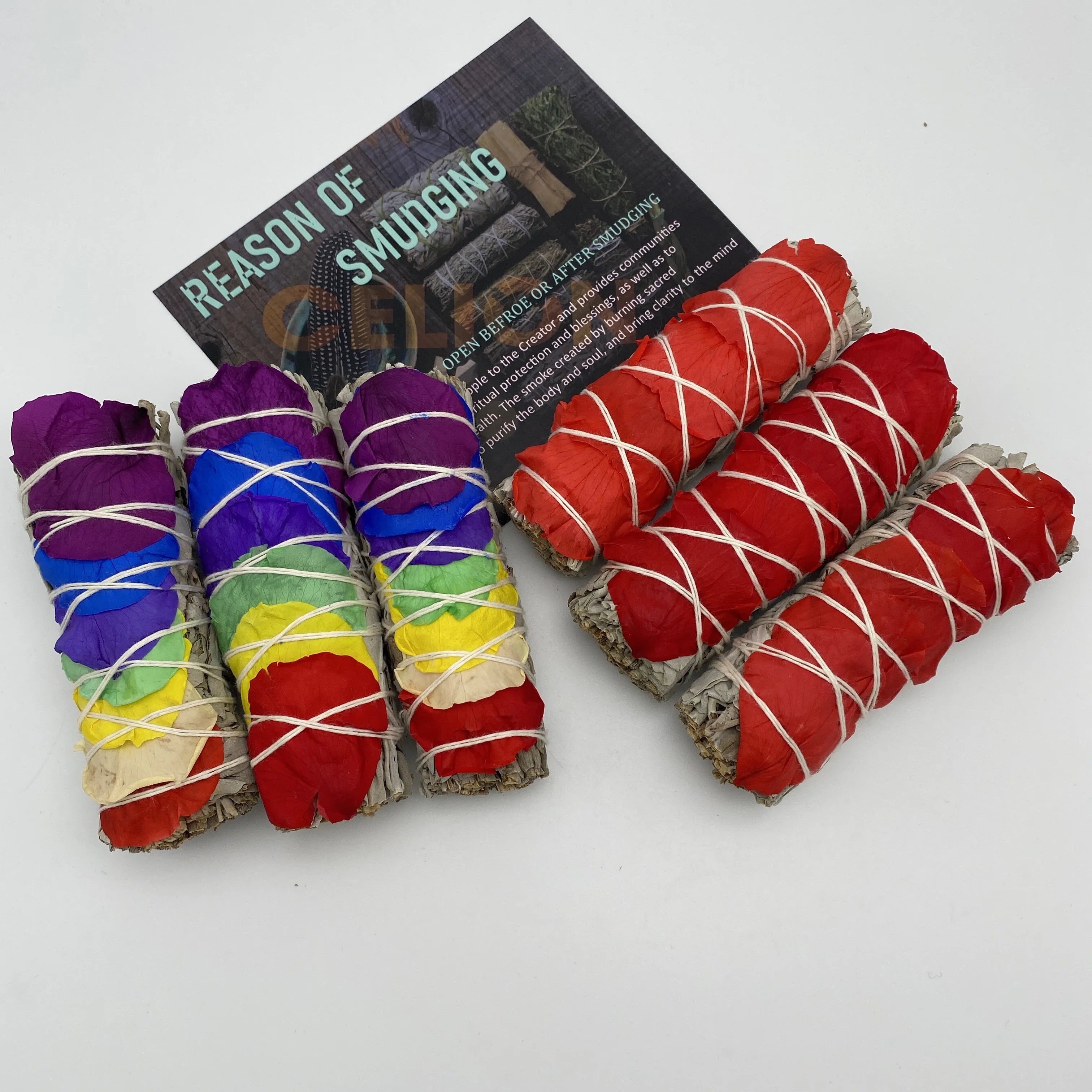 Smoky Purification Healing Meditation Chakra Sage Set Sage Bundle For Home Cleansing