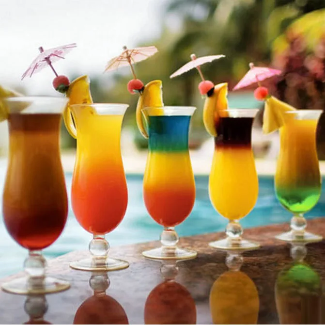 Wholesale Ball Stem Personalized Cocktail Glass 16oz Hurricane Cup Plastic Hurricane Cocktail Glasses