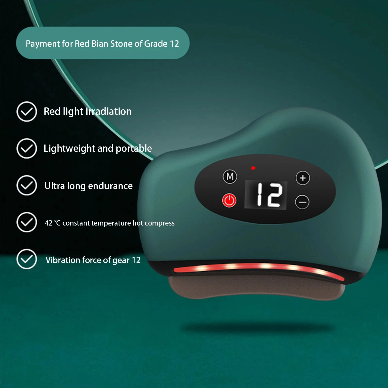 Guasha Sale Facial Massage Electric Bian Stone Scraping Board Home Gua Sha Vibration Smart Face Lifting Portable Instrument