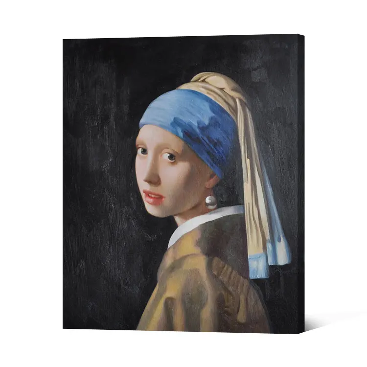 
The Girl with a Pearl Earring reproduction oil painting of Johannes Vermeer  (1185756692)