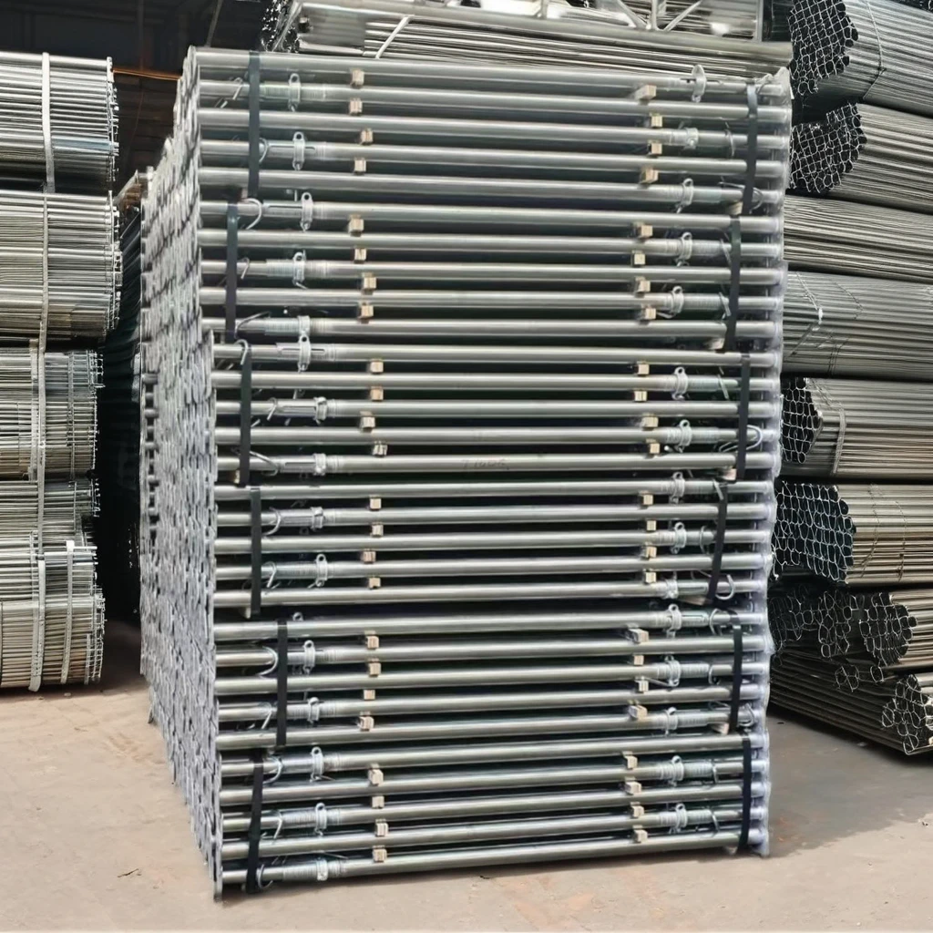 Регулируемая оцинкованная стальная труба для строительных лесов наружного строительства металлические строительные крепежные Домкраты продажи