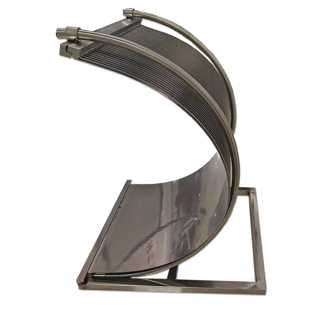 Customizable 316L SS Perpendicular Parallel Flow Wedge Wire Sieve Curved Bend Screens Industry Industrial Filtration Equipment