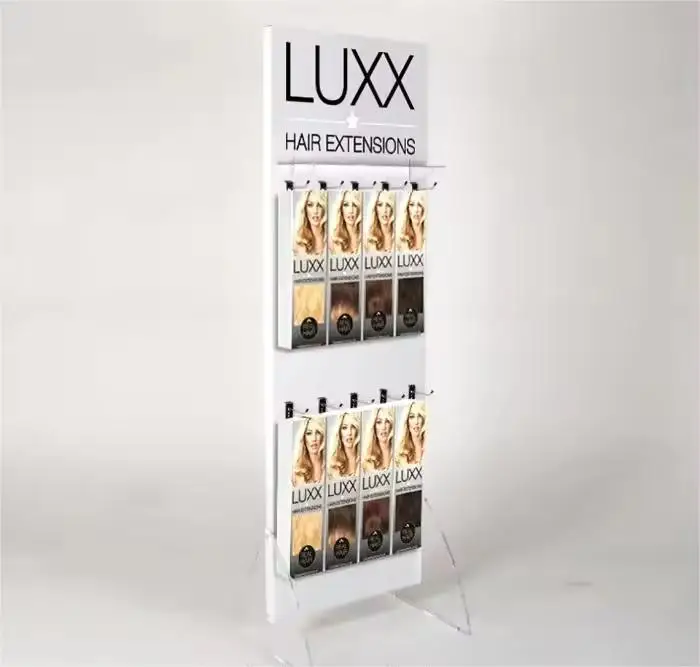 Acrylic Wig Display Stand Custom Hair Extension Bundle Display Rack Human Hair Display Furniture