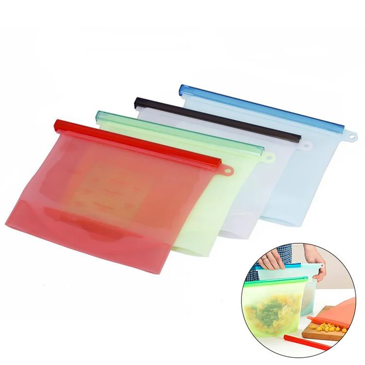 Food grade silicone bag reusable silicone sandwich bag zip silicone bag