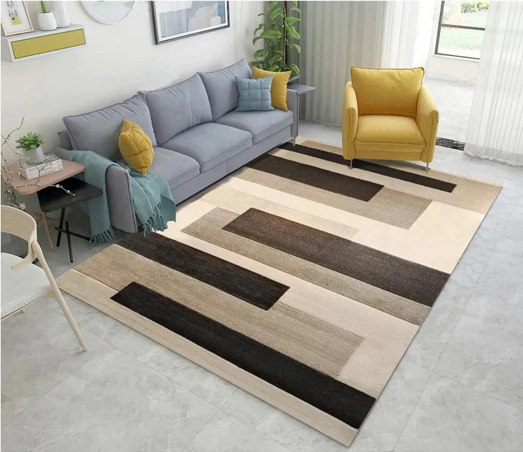 Cheap Factory Price Bedroom Polyester Floor Carpet Area Rug Modern Living Room Carpets and Rugs