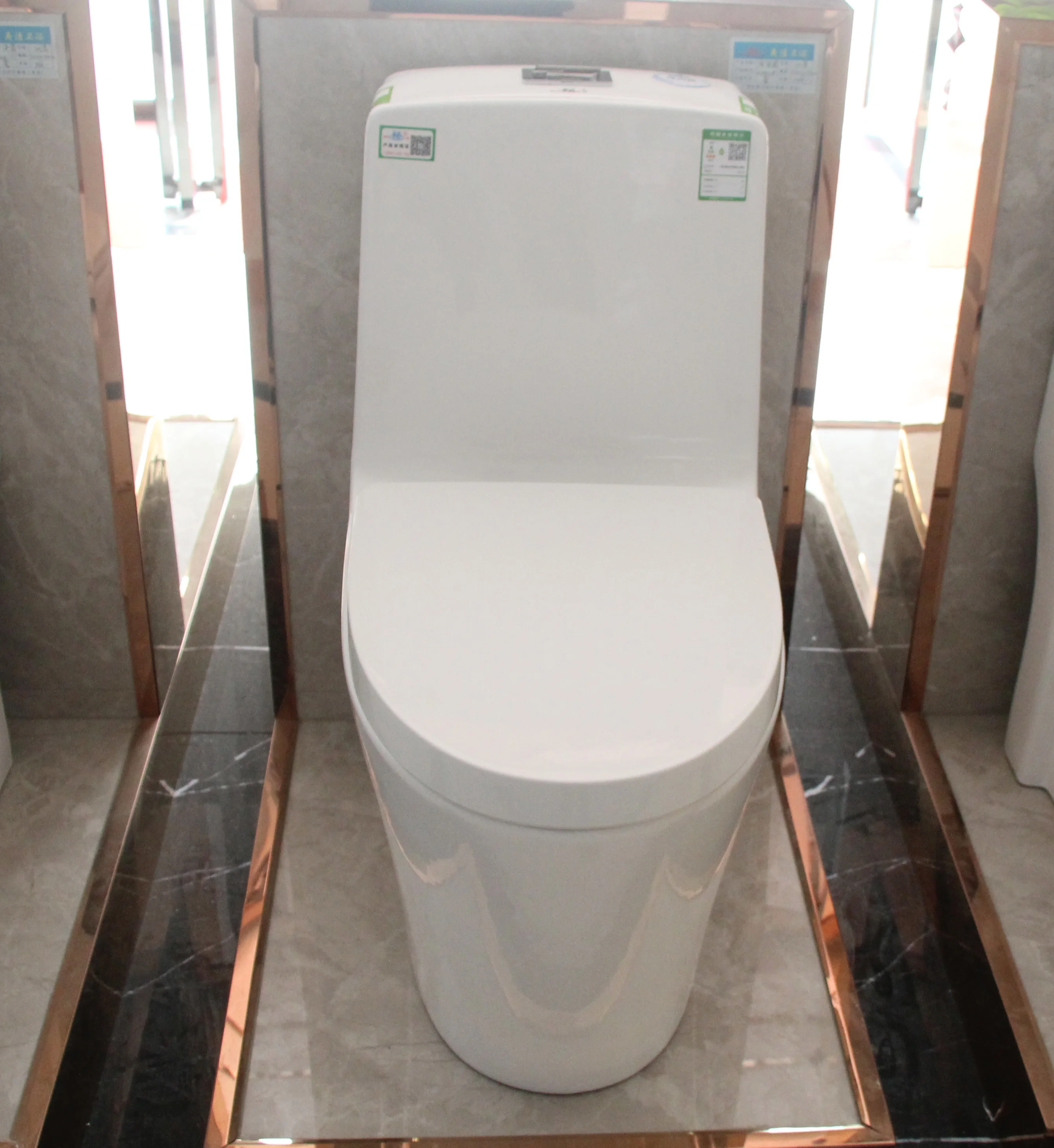
Fast flush toilet dual button siphon vortex with silence cover for home 