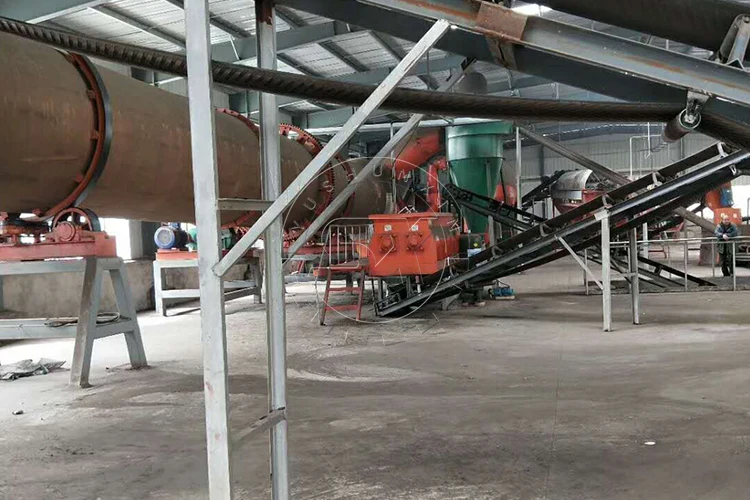 10 t per hour cow dung  organic fertilizer production line price granular fertilizer line