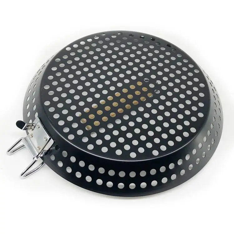 Hot Sales Camping Foldable Round Frying Pan Picnic BBQ Heat Resistant Steak Grilled Skillet