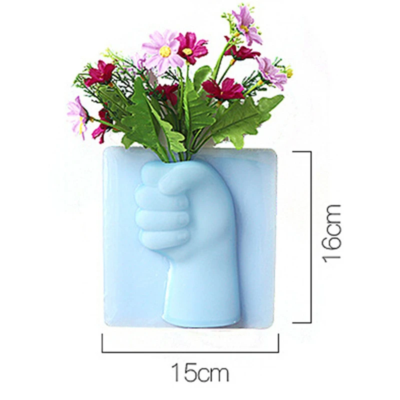 
 Силиконовые наклейки с растениями, Маленькая ваза, волшебные резиновые клейкие цветы, настенные подвесные вазы, контейнер, флорет, бутылка, наклейка на стену  