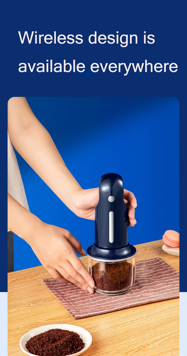 New factory custom egg mixer hand mixer 300ml multi-function portable meat grinder