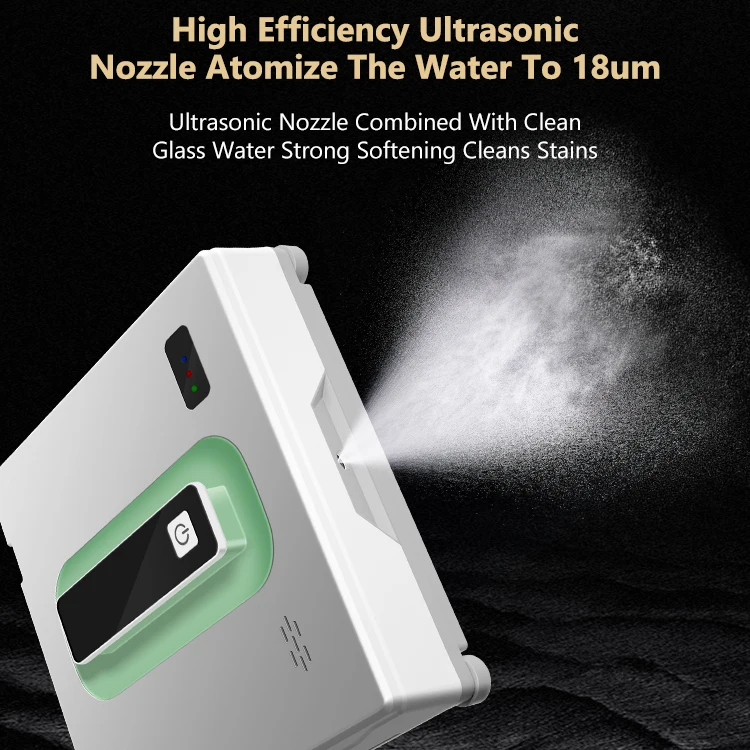 App Control water jet window cleaner robot self robotic vacuum clean intelligent electric glass cleaning