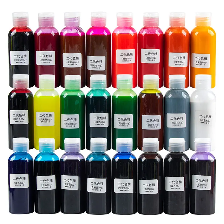 Wholesale second-generation color essence 24 colors liquid epoxy resin handmade DIY drop glue mold Colorant pigment dye