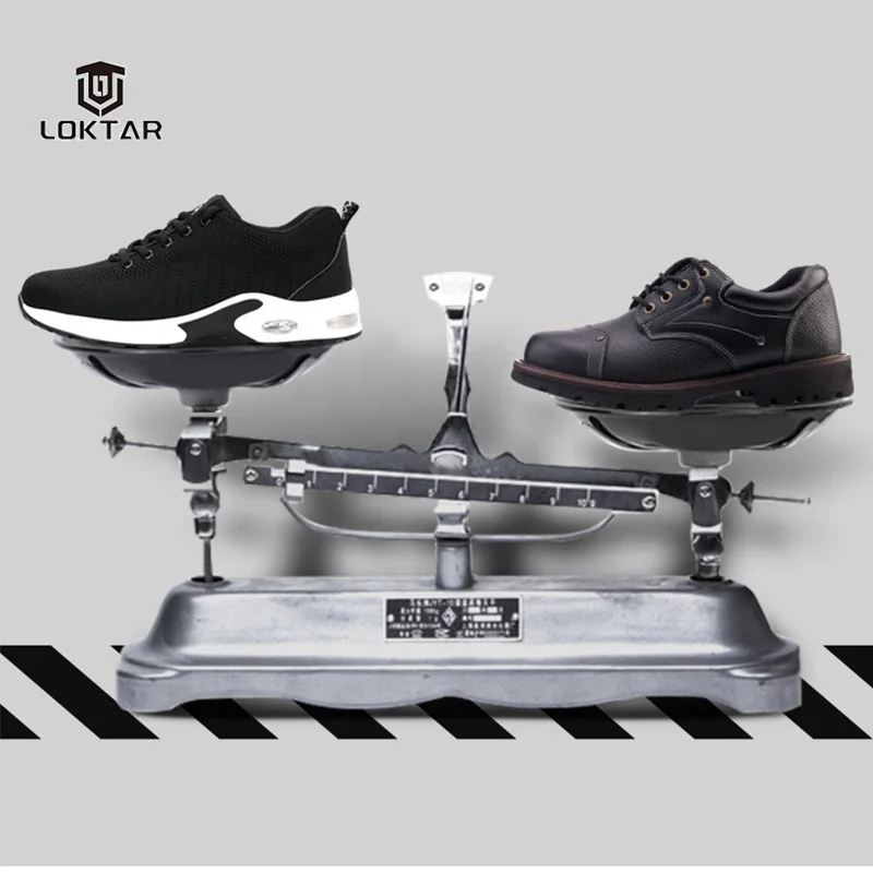 Lightweight Working Industrial Safety Shoes with Steel Toe Cap Fiberglass Toecap Sport Safety Shoes