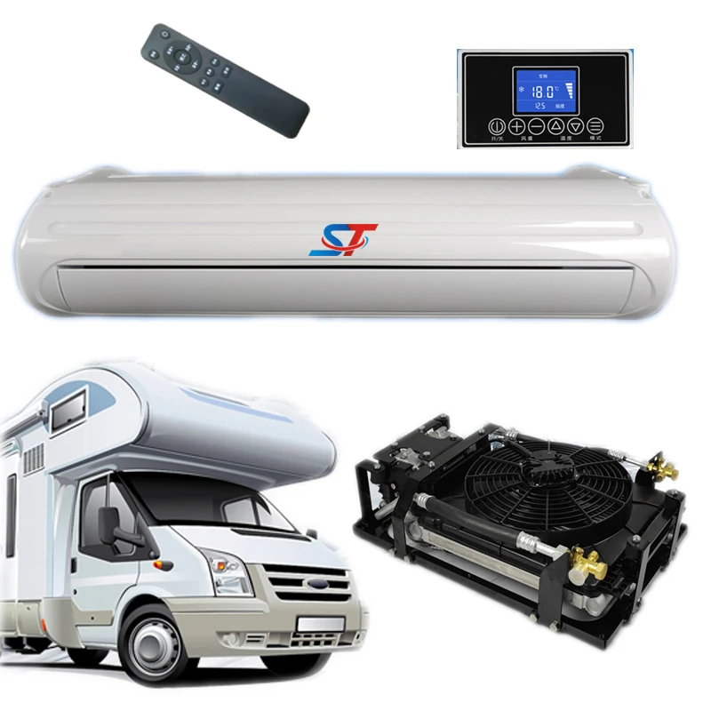 Electric 12V/24V volt Battery Powered Electric Parking Air Conditioner for Truck and Van  Electric parking air conditioner