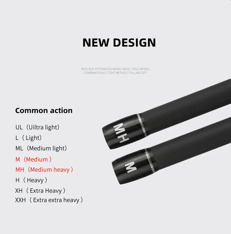 Weihai Freshwater 1.8m 2.1m 2.4m High Carbon Fiber Fishing Rod Spinning/casting Lure Sea