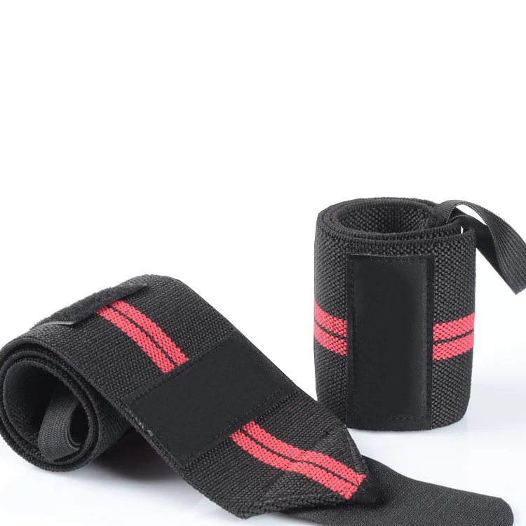 2023 Custom Logo Gym Fitness Fabric Cross Training Powerlifting Weight Lifting Wrist Strap Support Brace Wraps Wristband