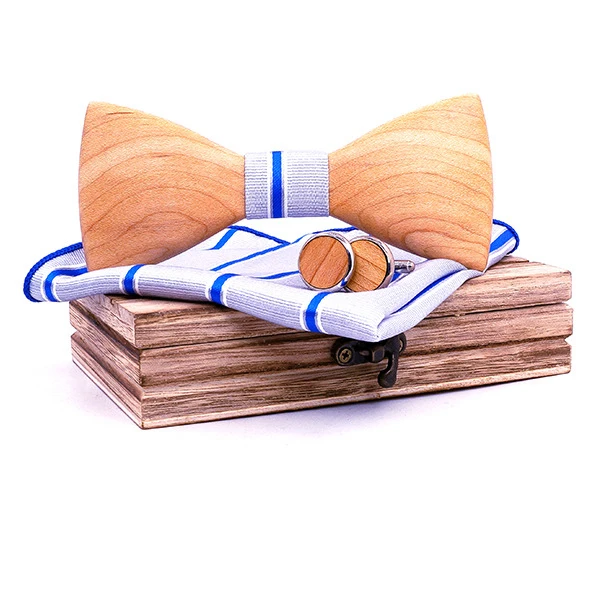 Factory Wholesale New Floral Wood Bow Ties for Men Hollow Butterflies Wedding Party Wooden Bowtie