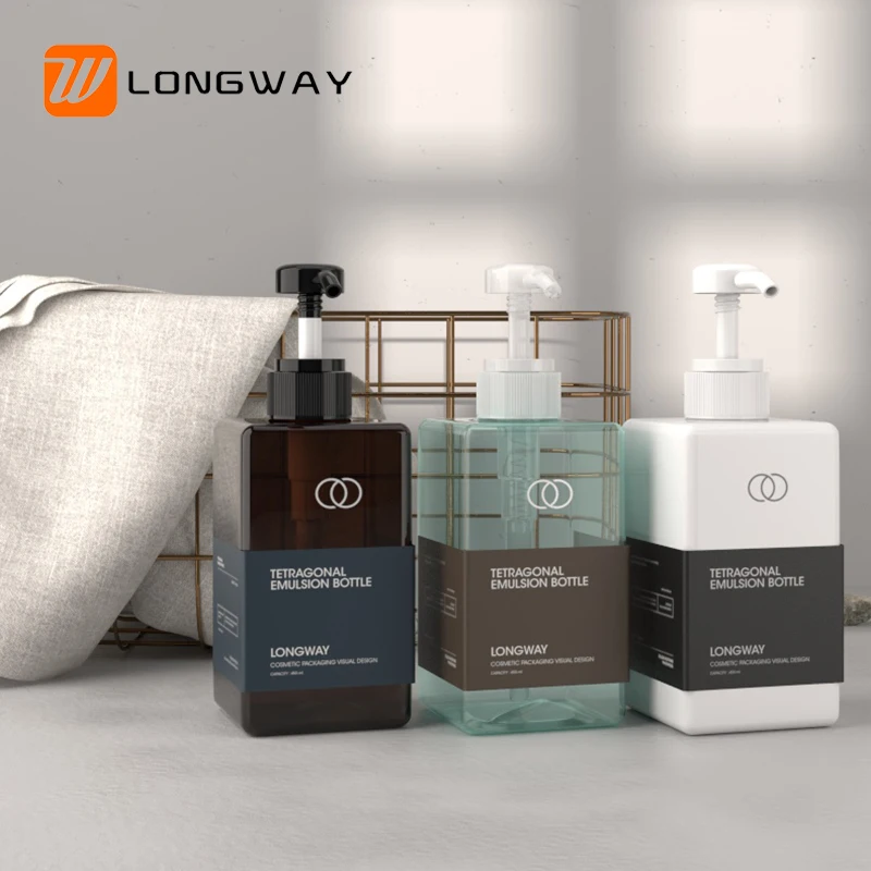 Custom 450ml foam bottle foam dispenser hand wash bottle plastic packaging shampoo bottle