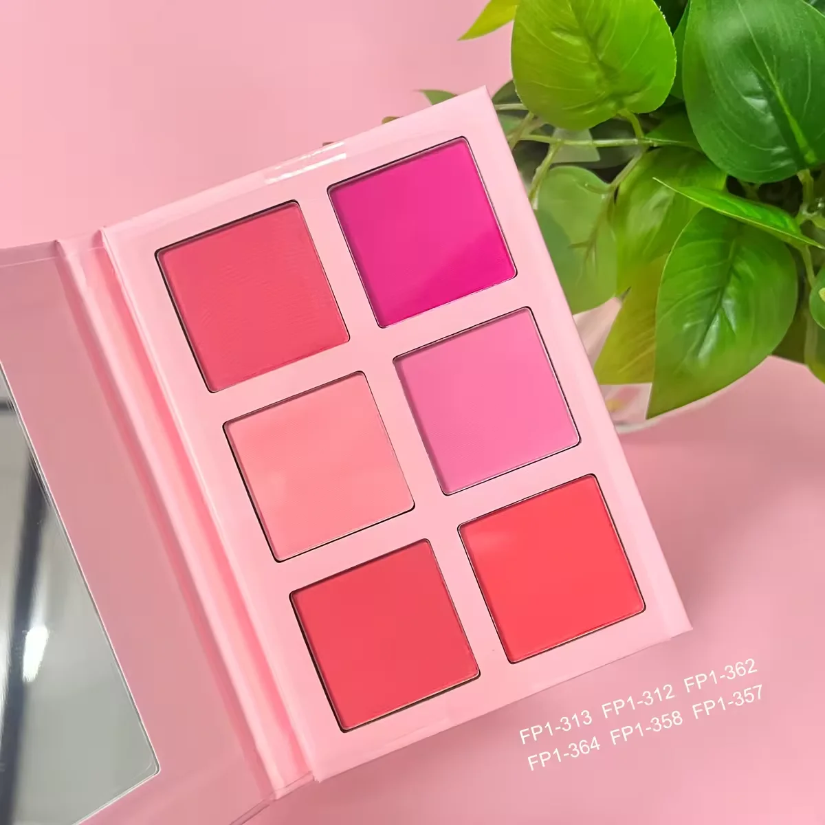 No moq custom blush palette vegan paraben free blush high pigmented blush palette