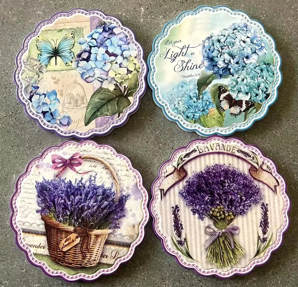 Custom design Europe and America printing waterproof ceramic trivet pot mats&pads placemat dining table mat for hot pots and pan