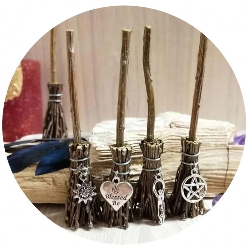 
Tiny Witch broom, Miniature Altar Broom 