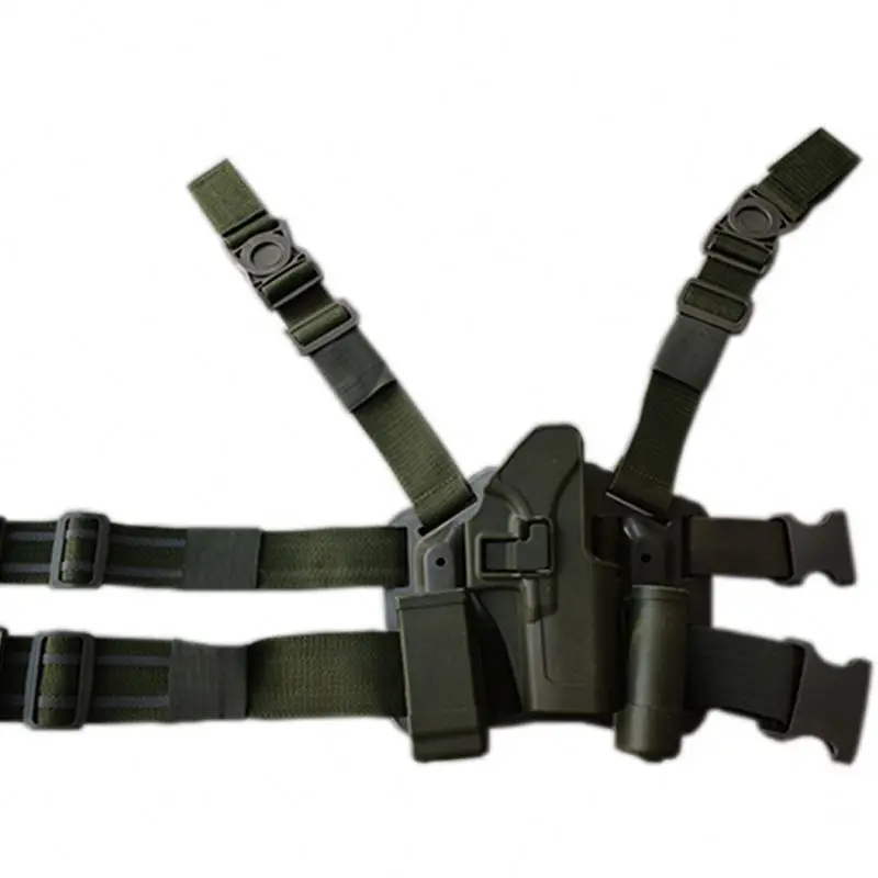 CQC Tactical Gear Quick Release Gun Holder High Quality Plastic Right Leg Gun Holster