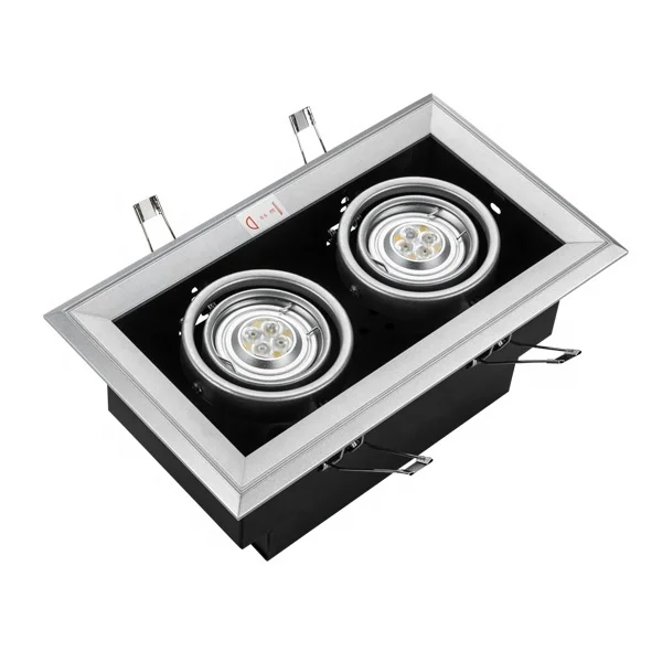  MR16 GU10 2x4 Вт двойная Встраиваемая Светодиодная потолочная решетка точечное